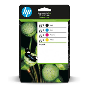 Cartouche d'encre HP 937 Noir + 937 3 couleurs