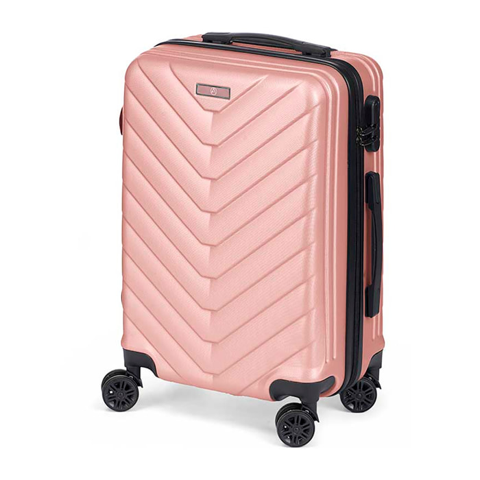 Valigia trolley da cabina in ABS, leggera e resistente. Progettazione di bilance.