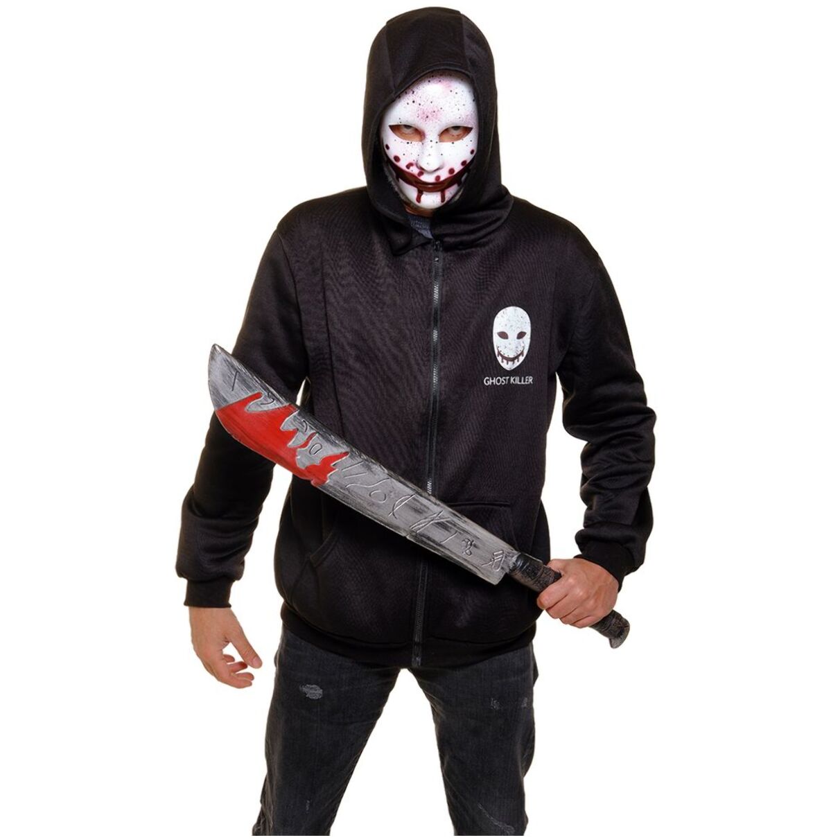 DISFRAZ FANTASMA KILLER AD (SUDADERA + MÁSCARA)