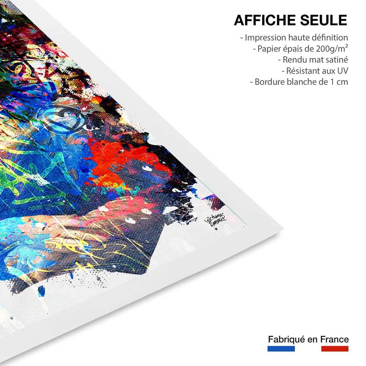 Affiche graffiti Affiche illustration joconde Affiche seule