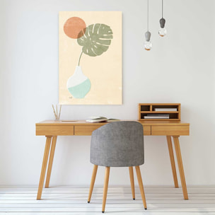 Tableau fleurs Monstera blush Toile imprimée