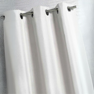 Rideau d'extérieur en tissu déperlant - Blanc