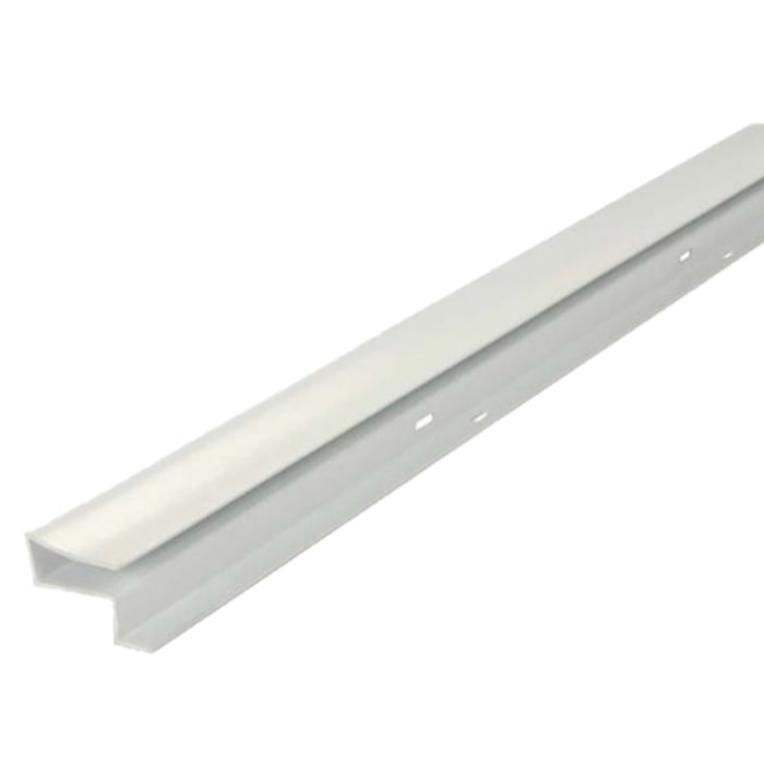 Profilé de finition Belriv 4m NICOLL grand recouvrement - Blanc - PFGR4B