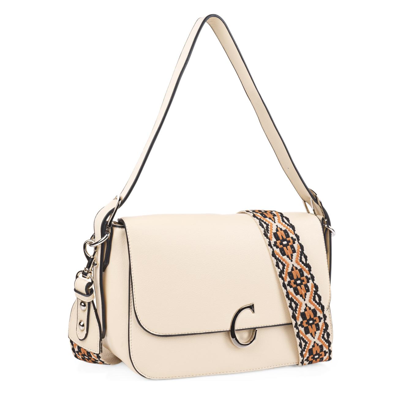 Bolso Bandolera Mujer Sint/Pu Cimarron Albany Marfil