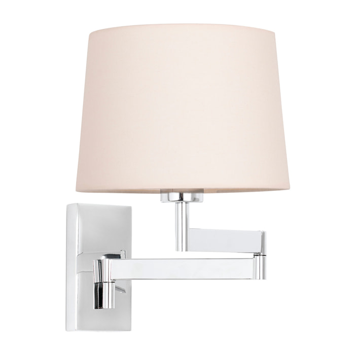 ARTIS Lampe applique avec bras articulé chrome/beige