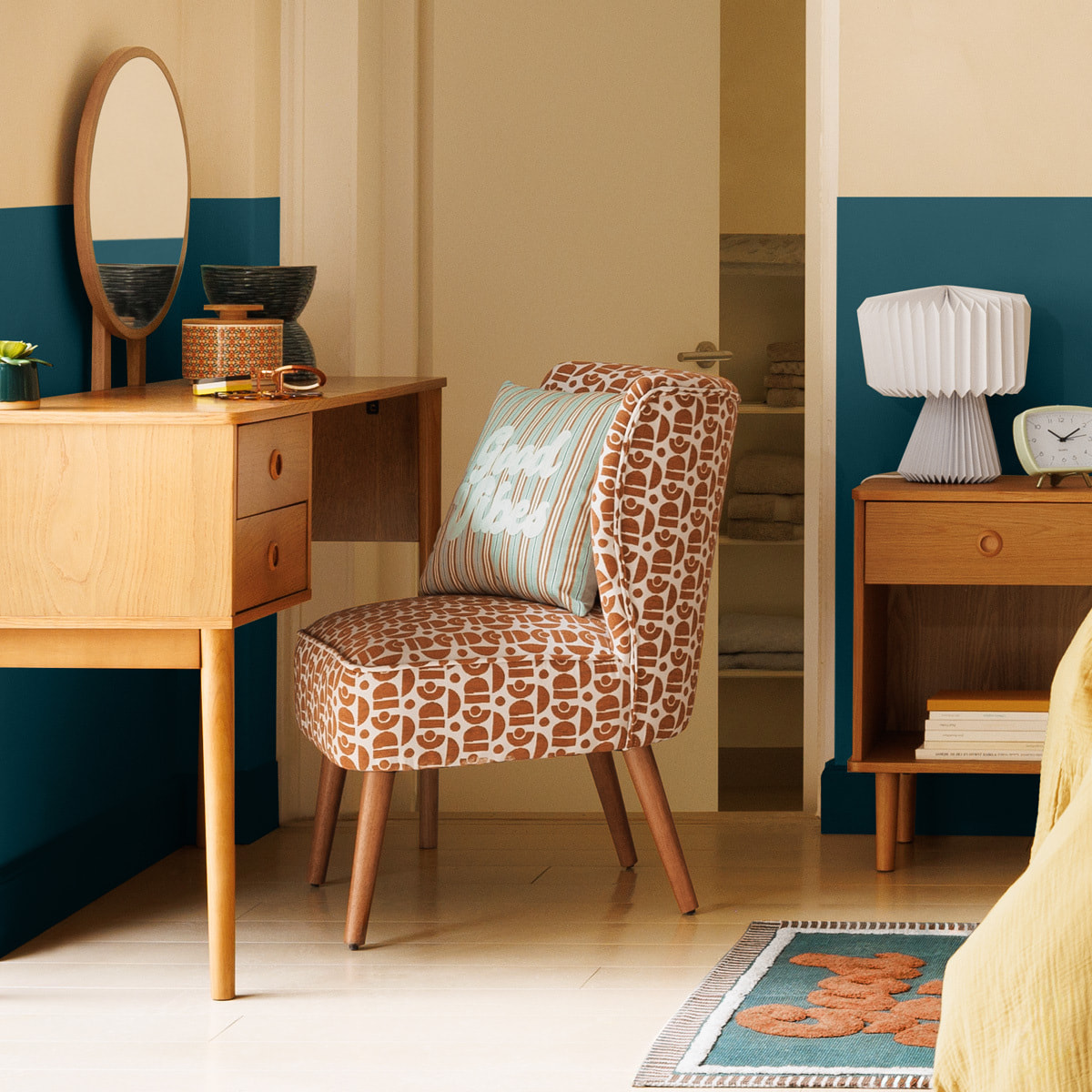 Fauteuil "Chiara" ambre