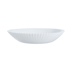 6 assiettes creuses blanches 20 cm Bloom - Luminarc