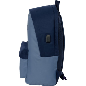 Mochila doble para portatil 15,6"+usb el pulpo "azul"