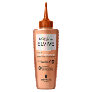 Siero Capelli Anticaduta Elvive Growth Booster Senza Risciacquo Rinforzante con Aminexil-R - Flacone da 102ml