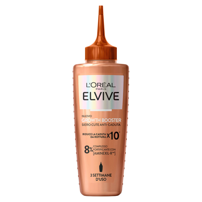 Siero Capelli Anticaduta Elvive Growth Booster Senza Risciacquo Rinforzante con Aminexil-R - Flacone da 102ml