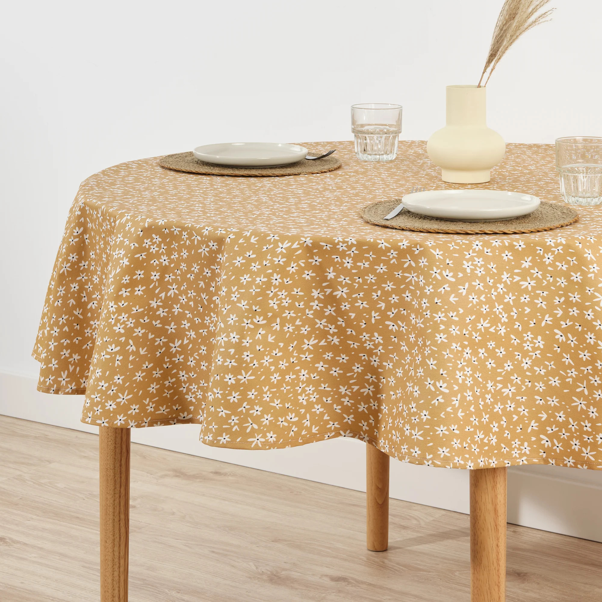 Nappe ronde en résine anti-taches 0120-32