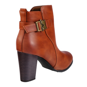 Tronchetti in simil pelle con fibbia laterale