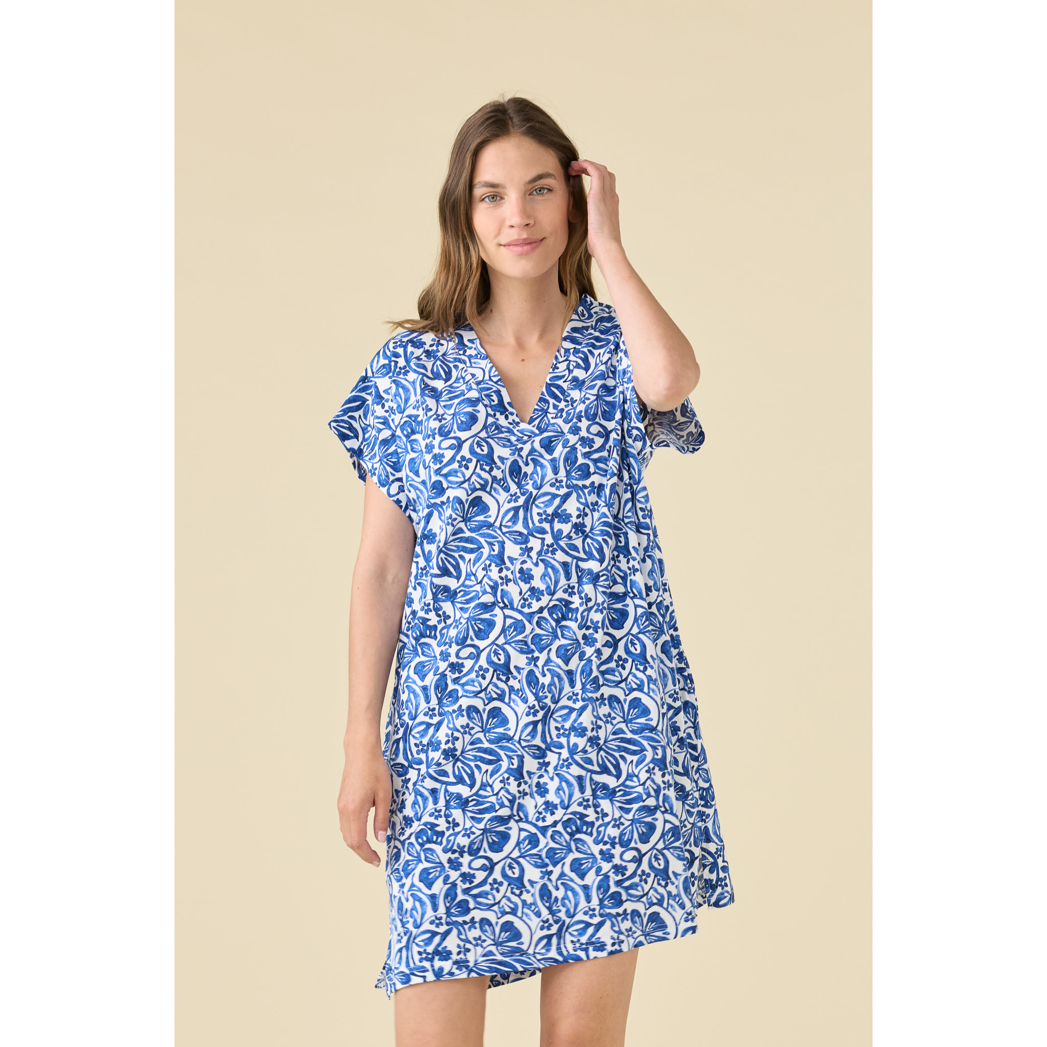 Abitino donna estivo in cotone articolo azule. Noidinotte