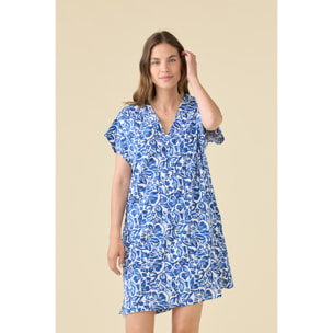 Abitino donna estivo in cotone articolo azule. Noidinotte