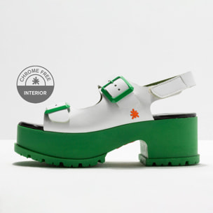 Sandalias con tacón 1821S NAPPA MULTI GREEN/ MANCHESTER color Multi green