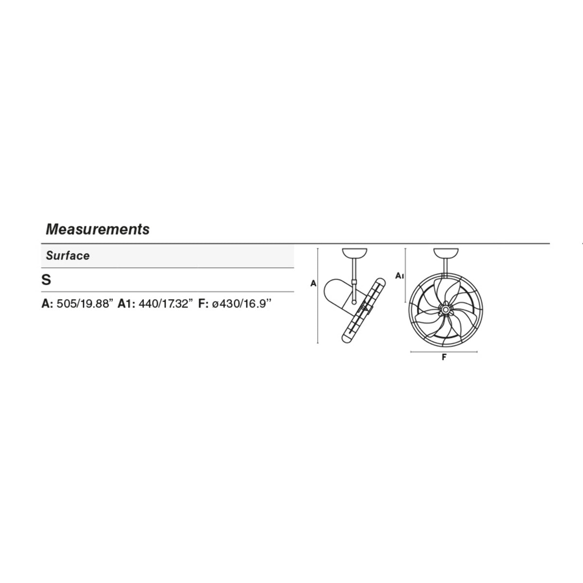 KEIKI S Ventilador de techo marrón/nogal