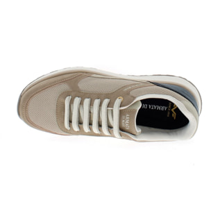 Armata di Mare Scarpe Uomo Sneakers Casual Stringate con Soletta Rimovibile in Memory Foam AMU S25D743 Beige