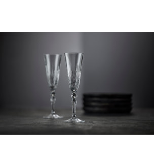 Set de 4 flûtes à champagne Melodia 16cl