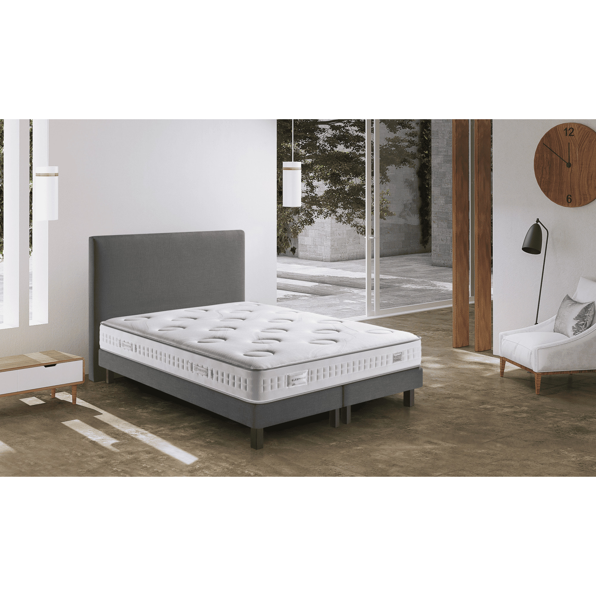 Matelas Sleep Mode ferme, ressorts ensachés, , H25