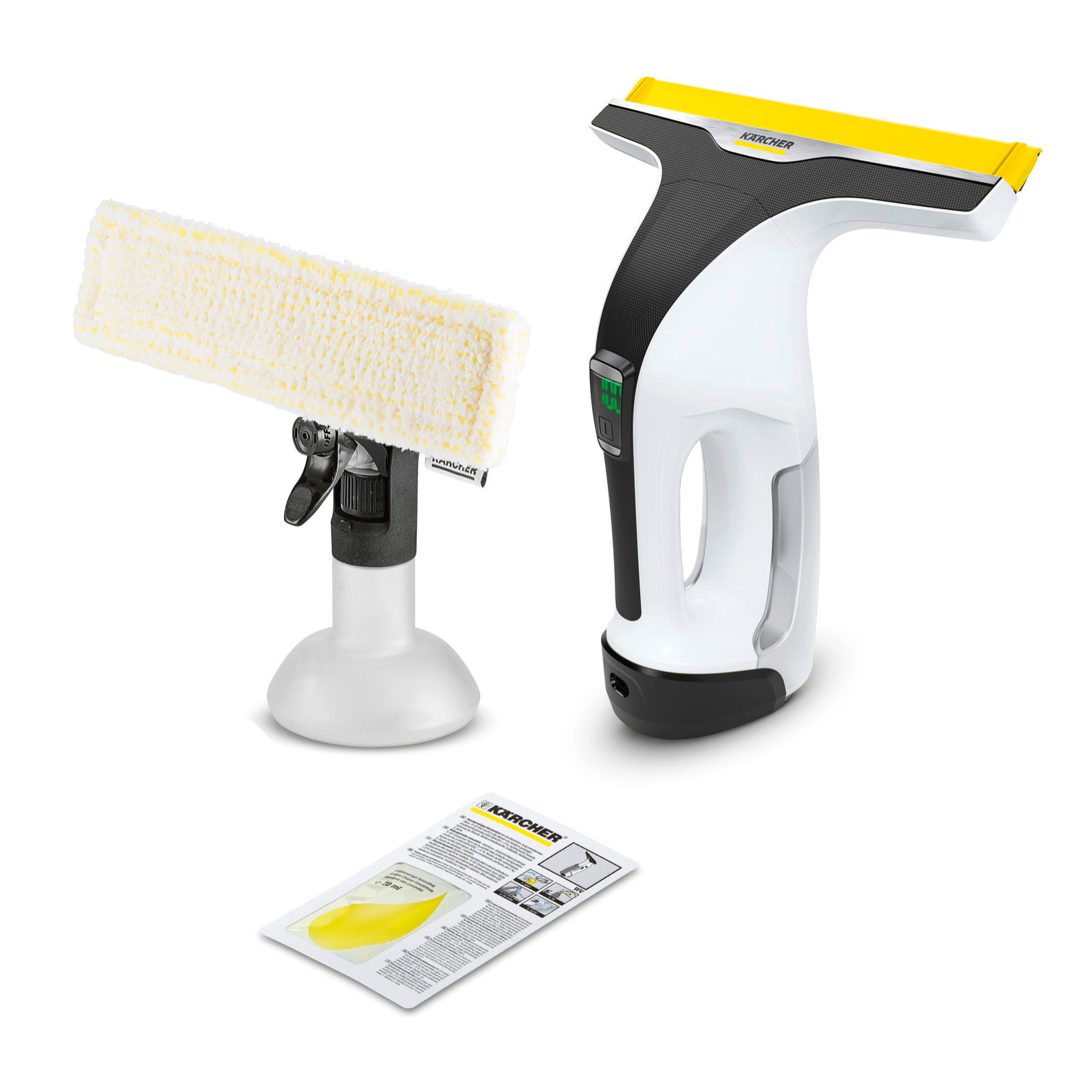 Lave-vitres Karcher WV 6 Plus (batterie fixe 3-65 V)  - Autonomie 100 min- Largeur de travail 280 mm- Design Blanc