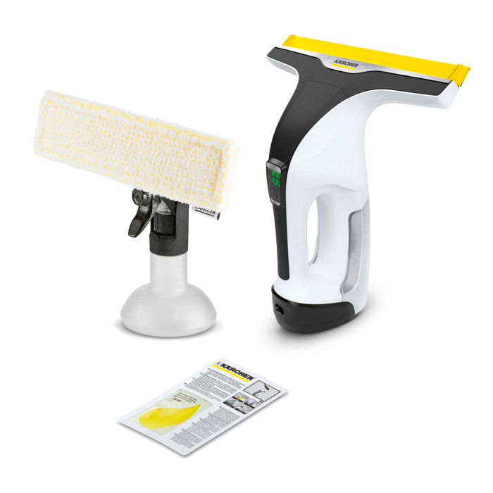 Lave-vitres Karcher WV 6 Plus (batterie fixe 3-65 V)  - Autonomie 100 min- Largeur de travail 280 mm- Design Blanc