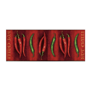 Tapis de couloir tissé motif floral HURE