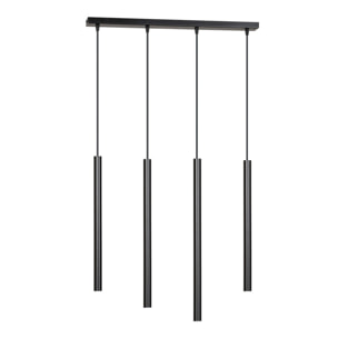 Lampada a sospensione Selter in acciaio nero opaco