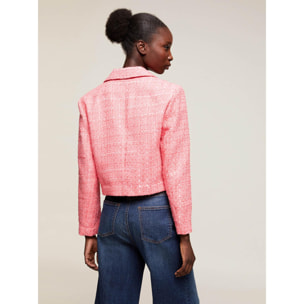 Motivi - Chaqueta corta de tweed - Rosa