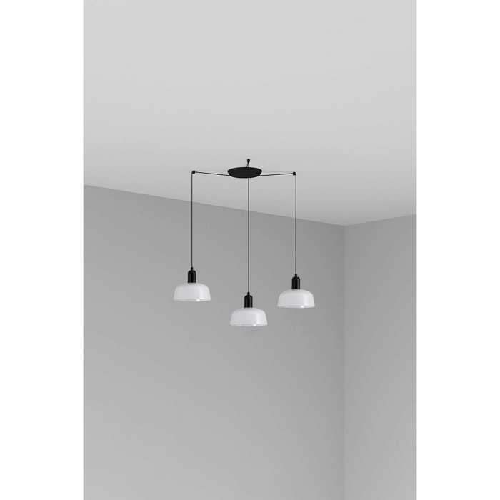 TATAWIN COLGANTE PANTALLA METAL S BLANCA 3xE27