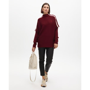 Pantaloni cerati svasati beige