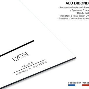 Tableau Lyon Tableau alu Dibond