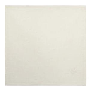 4 serviettes de table Joy 40x40cm blanc