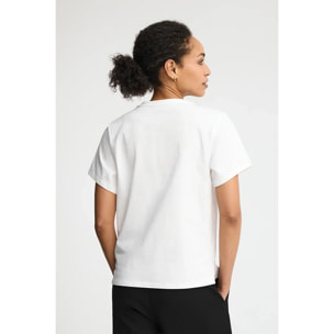 Camiseta blanca de manga corta y corte regular con bordado Polo Club