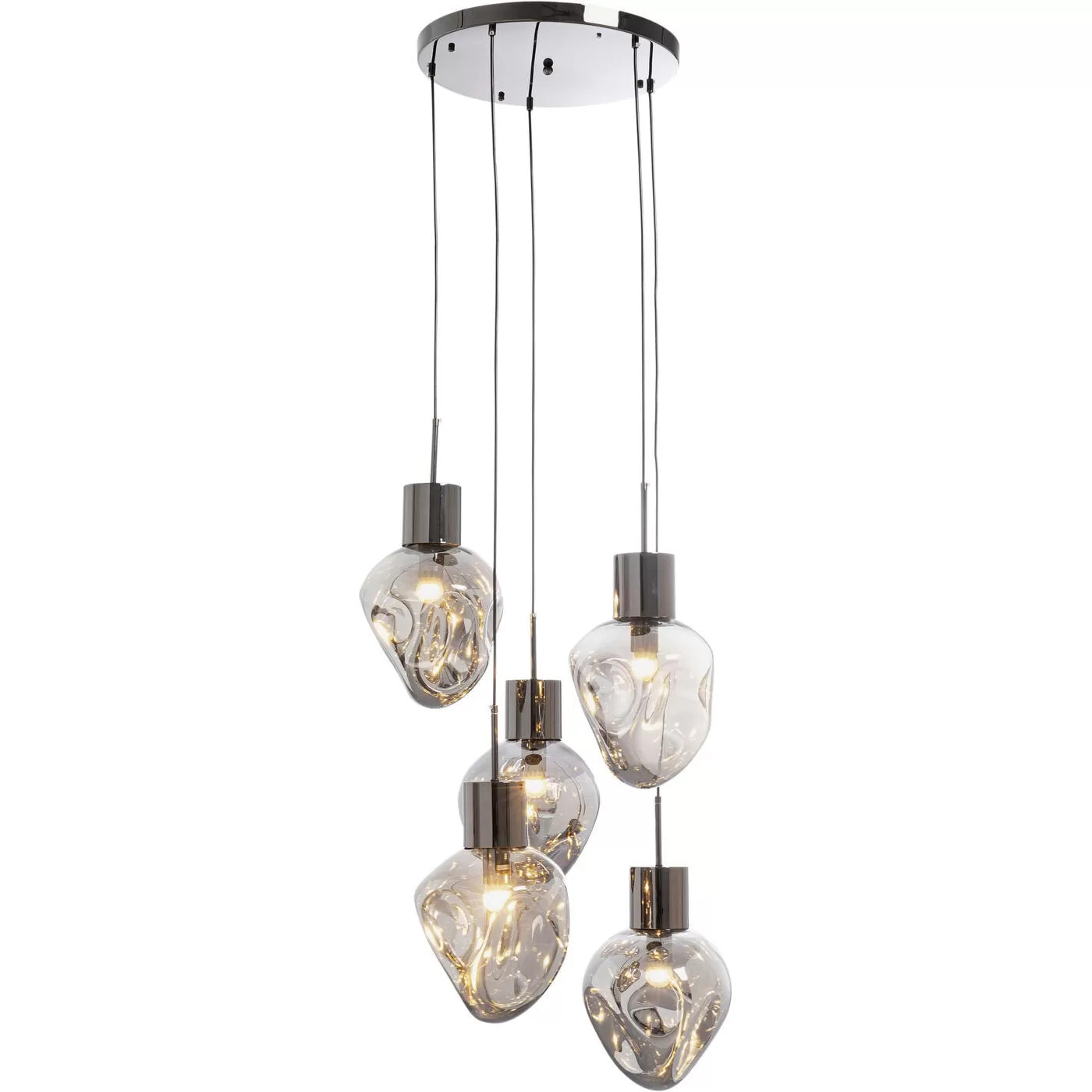 Suspension Supernova 50cm argentée Kare Design