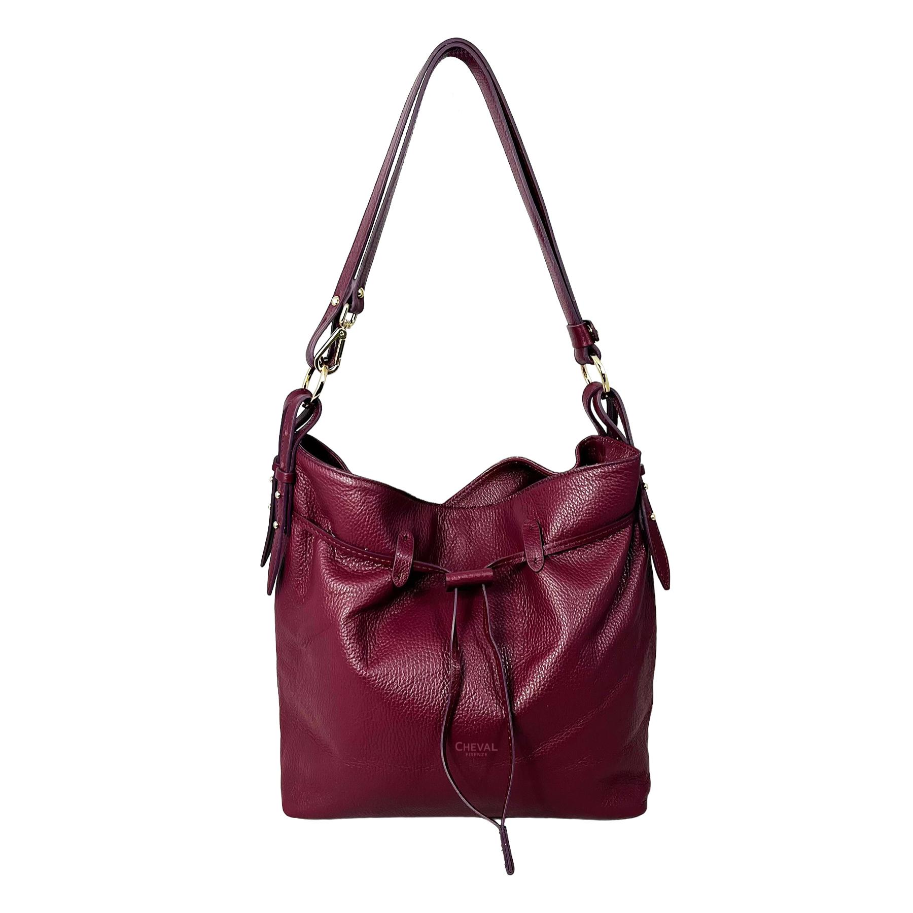 Borsa a spalla Cheval Firenze Fenice Bordeaux