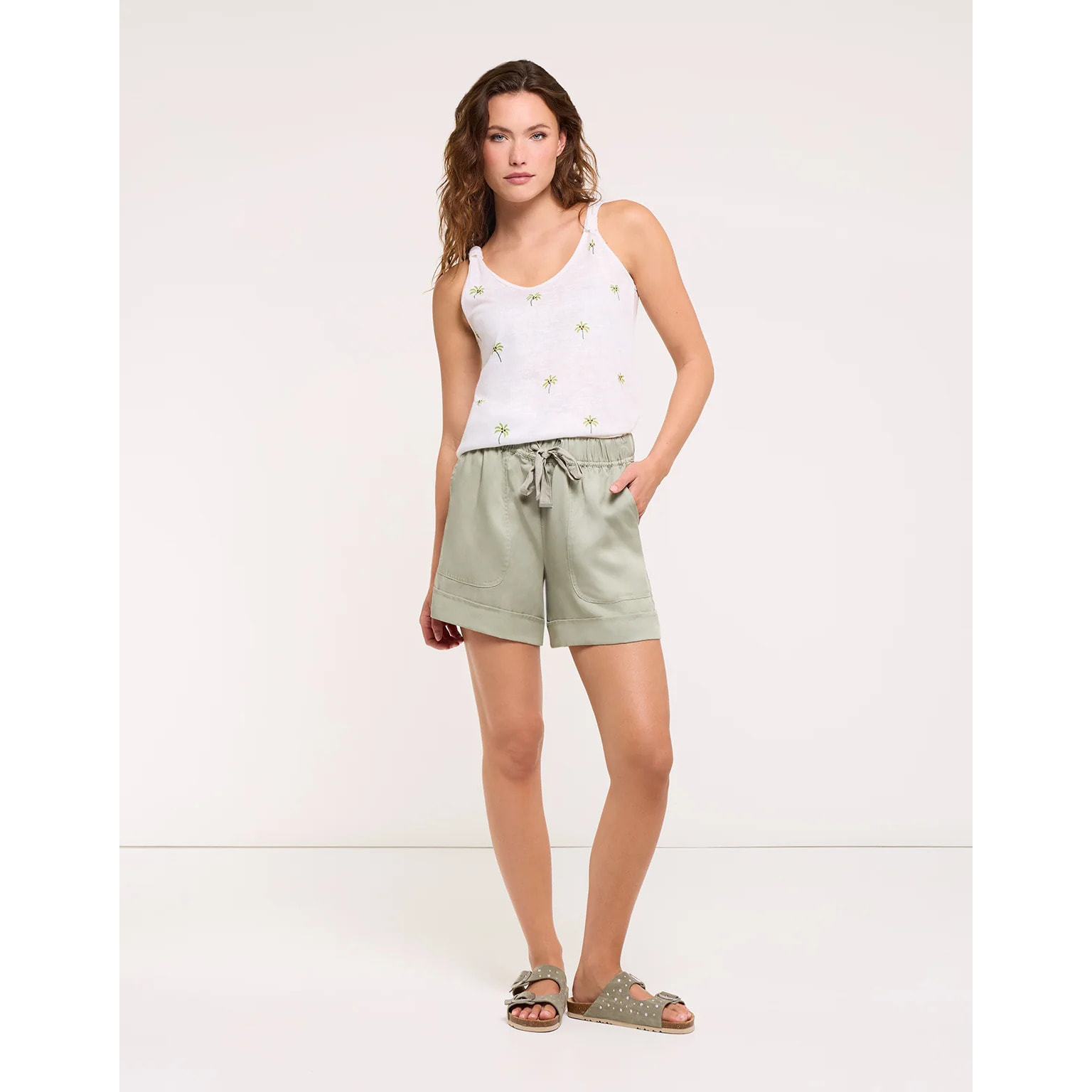 Camiseta Tirantes Palmeritas Verdes - Palmey