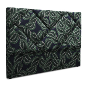 Tête de lit ''Alpilles'' 140x120cm en velours motif de la jungle