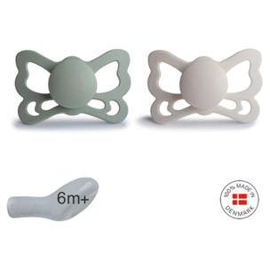 Frigg Pack 2 Chupetes Anat. Silicona Butterfly