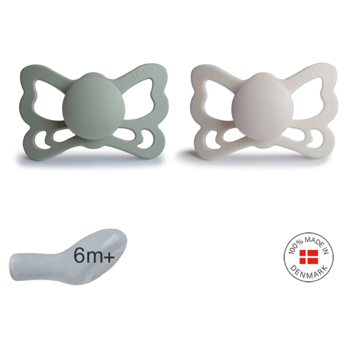 Frigg Pack 2 Chupetes Anat. Silicona Butterfly
