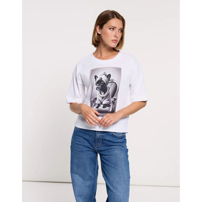 Camiseta Manga Corta Blanco - Dogy