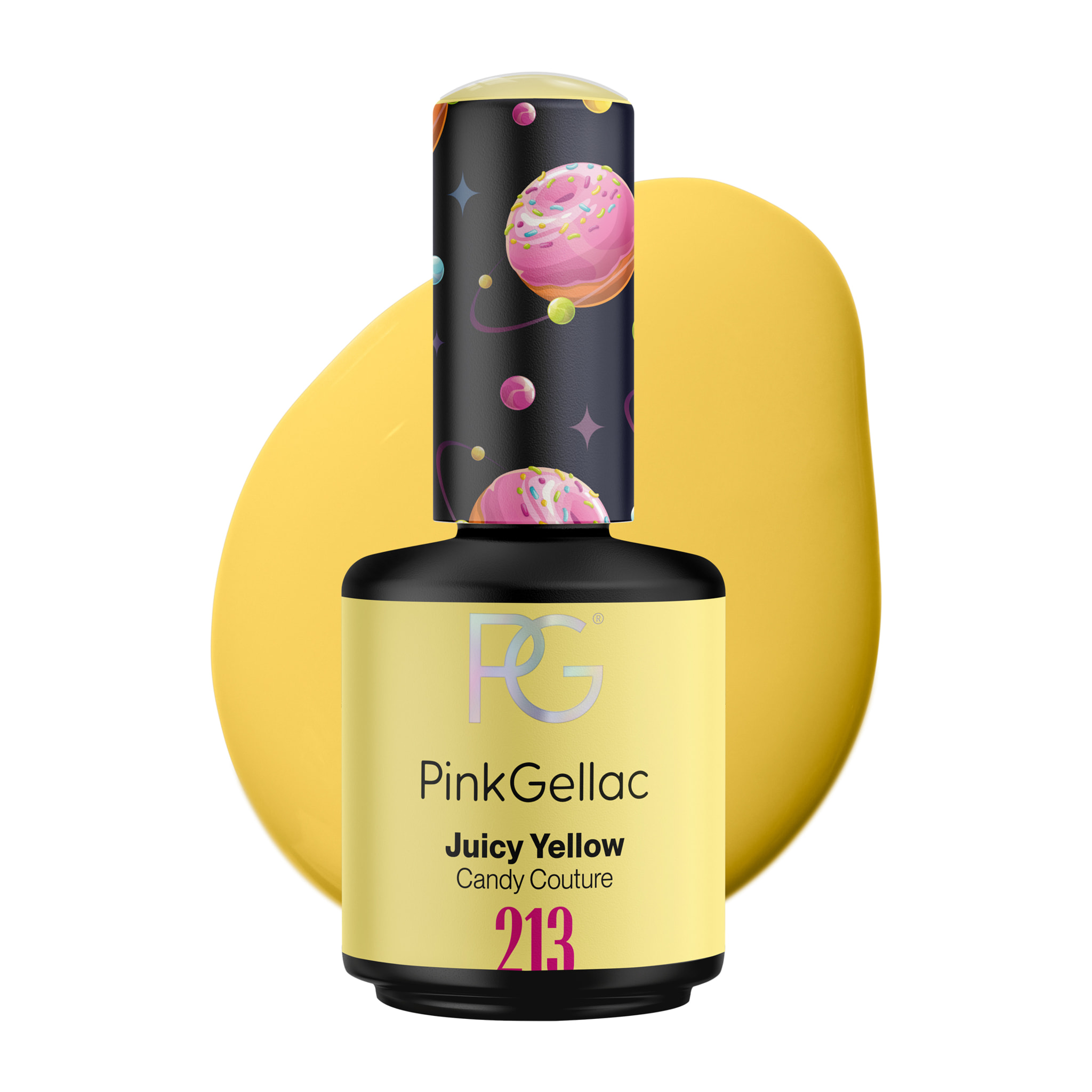 Vernis semi-permanent - 213 Juicy Yellow - 15 ml