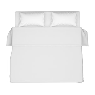 LENZUOLO SOPRA LETTO SINGOLO BIANCO 100% COTONE