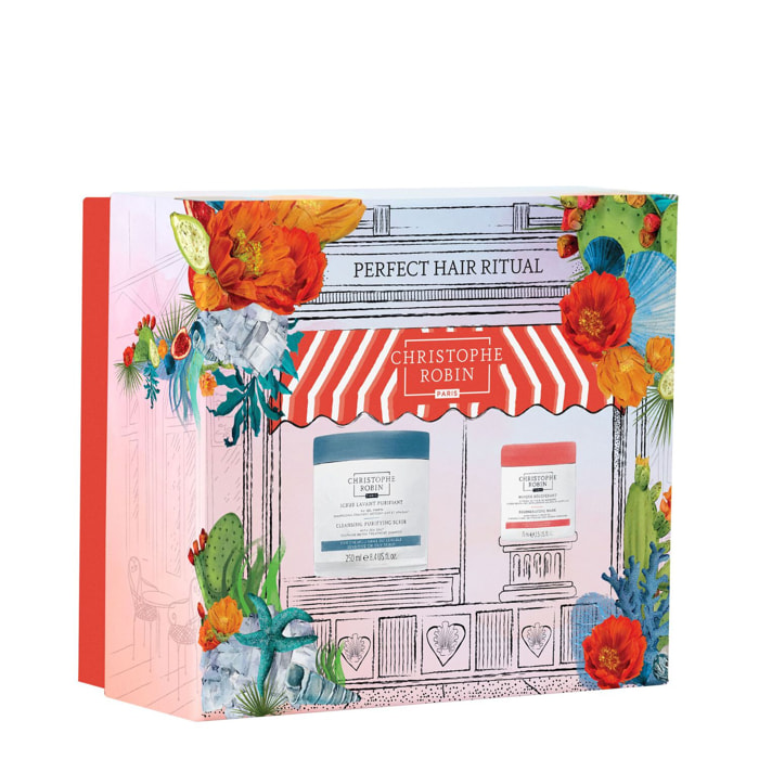 Le rituel cheveux somptueux - Coffret Scrub Lavant Purifiant 250ml + Masque Régénérant 75ml