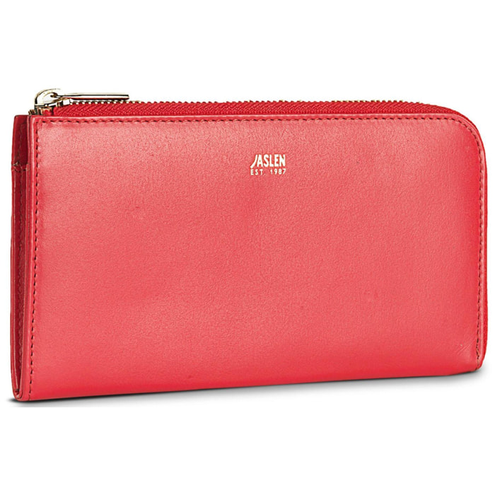 Cartera Mujer Piel Jaslen Georgia Rojo