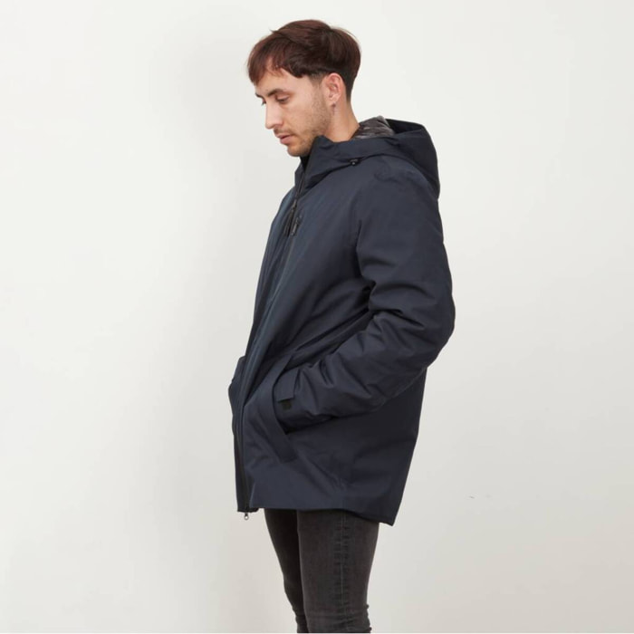 Abrigos Hombre de la marca GEOX  modelo M0421C T2552 M CLINTFORD MD PARKA AZUL