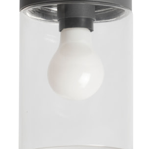 KILA Plafonnier en gris foncé transparent