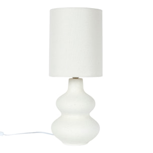 Lampe Ceramique Creme H50cm