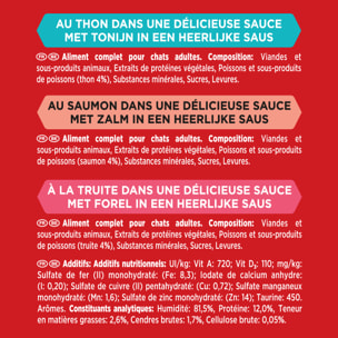 GOURMET MON PETIT Intense Intense Poissons 6x50g  - Lot de 8