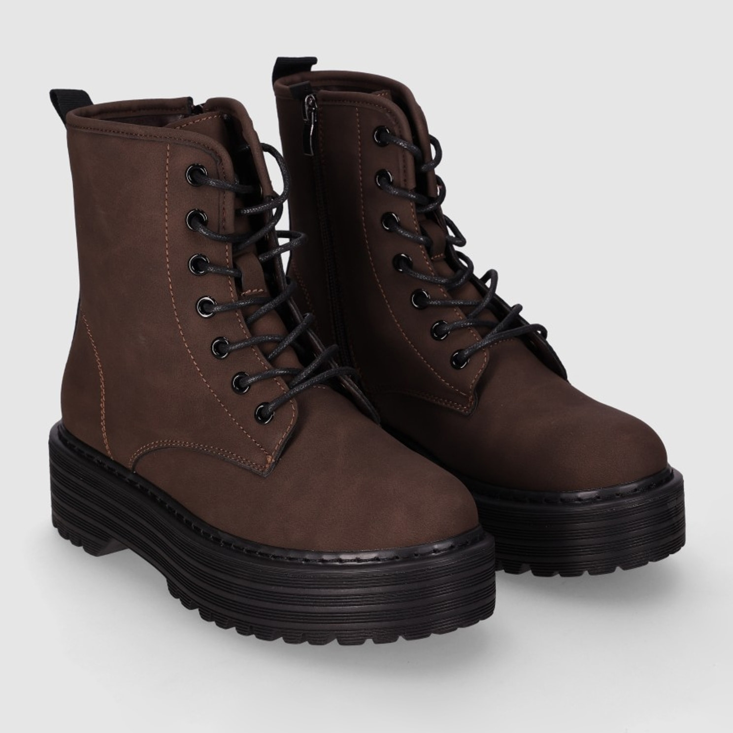 Botines - Marron - Tacón: 5 cm