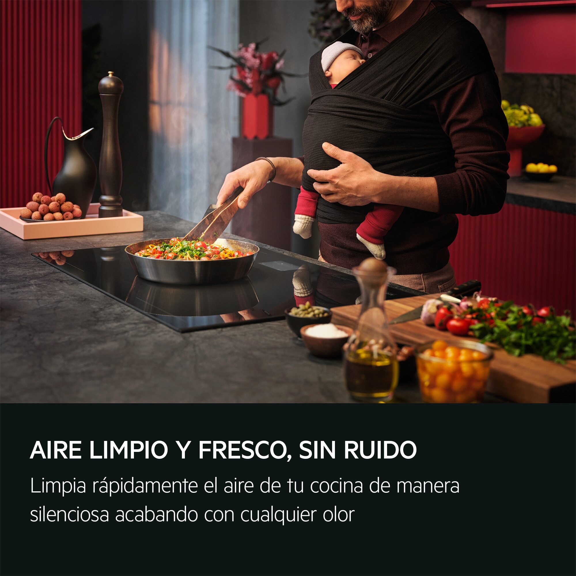 AEG Campana extractora de encimera Serie 7000 Breeze de 90 cm DDE5960B | Reacondicionado